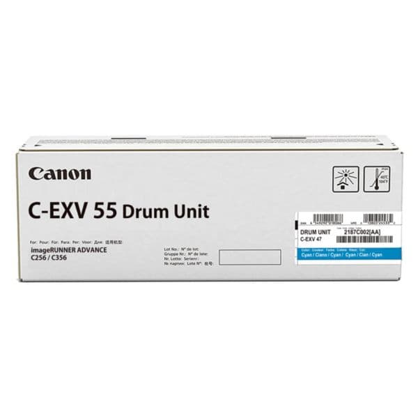 Canon Tambor de Impressora Ciano C-EXV 55 para imageRUNNER ADVANCE C256i/C356i/C356P
