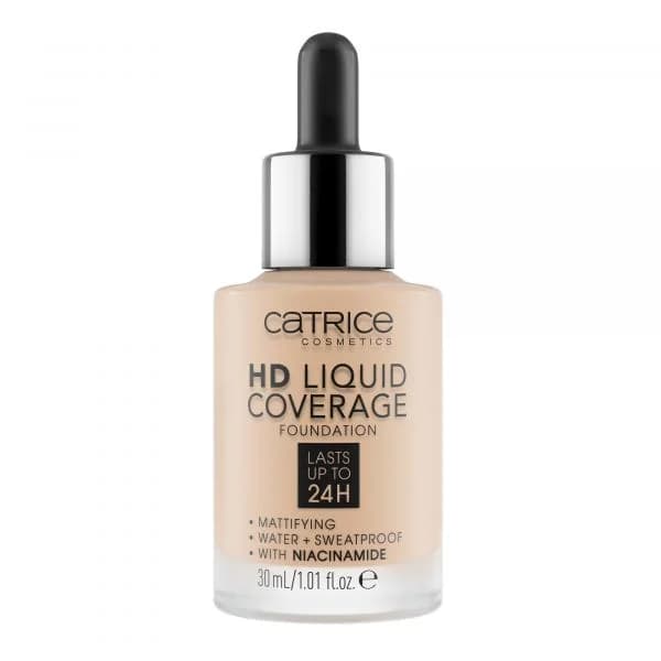 Catrice Base Líquida HD Coverage 24H Tom 010 Light Beige 30ml