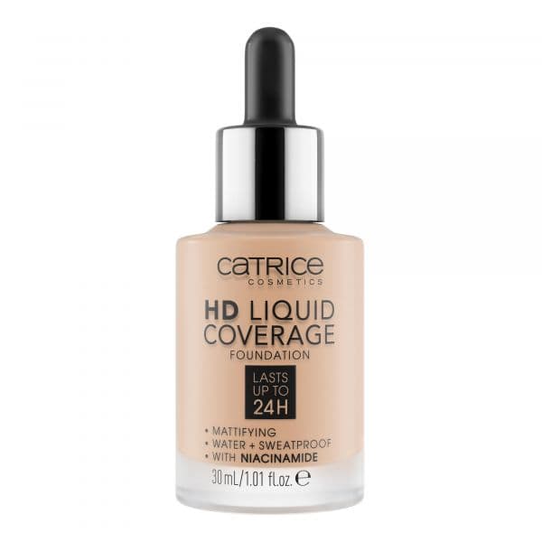 Catrice Base Líquida HD Coverage 24H Tom 030 Sand Beige 30ml