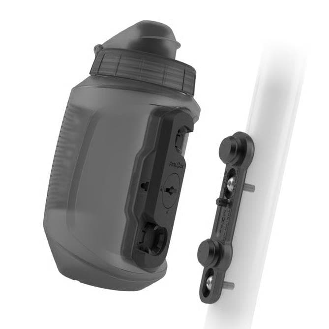 BIDON AGUA FIDLOCK TWIST 550 + BASE 550ML CINZA TRANSPARENTE