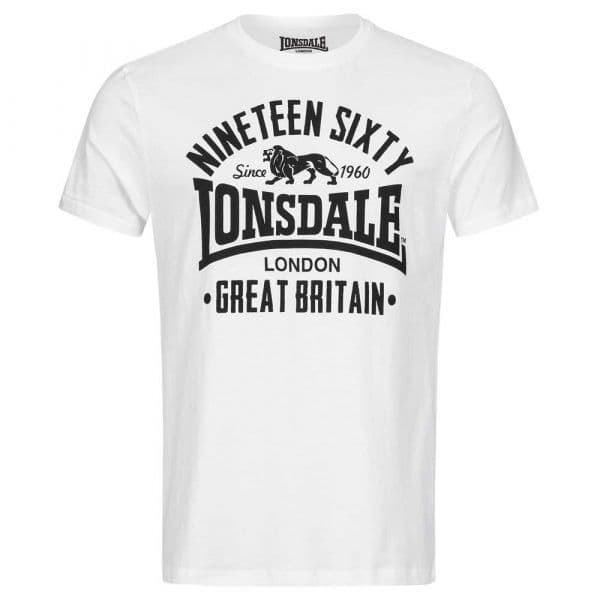 Lonsdale Bylchau Short Sleeve T-shirt Branco M Homem