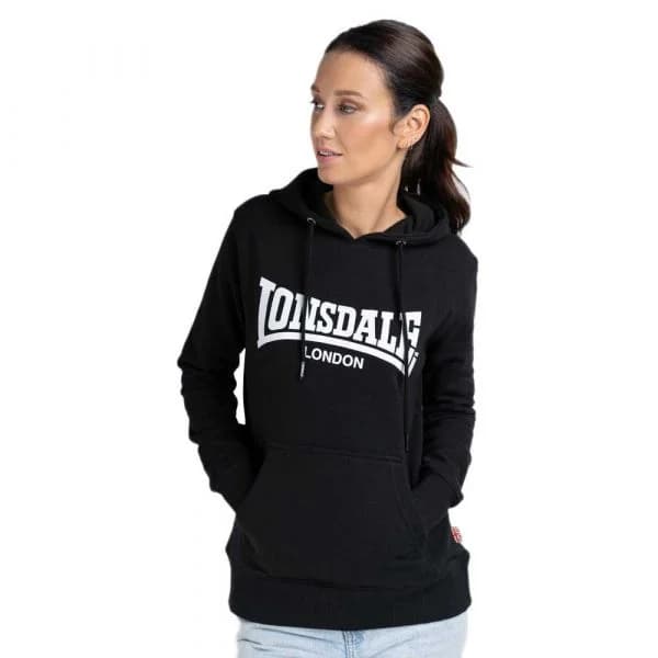 Lonsdale Flookburgh Hoodie Preto S Mulher