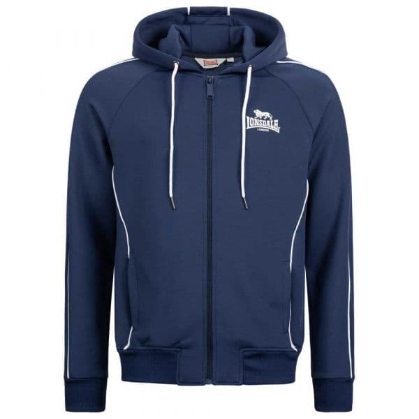 Lonsdale Achavanich Full Zip Sweatshirt Azul XL Homem