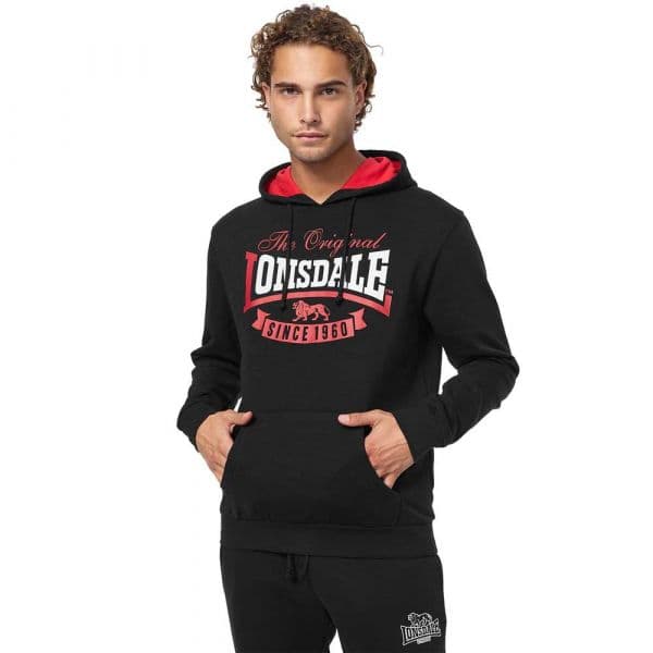 Lonsdale Stotfield Hoodie Preto 2XL Homem