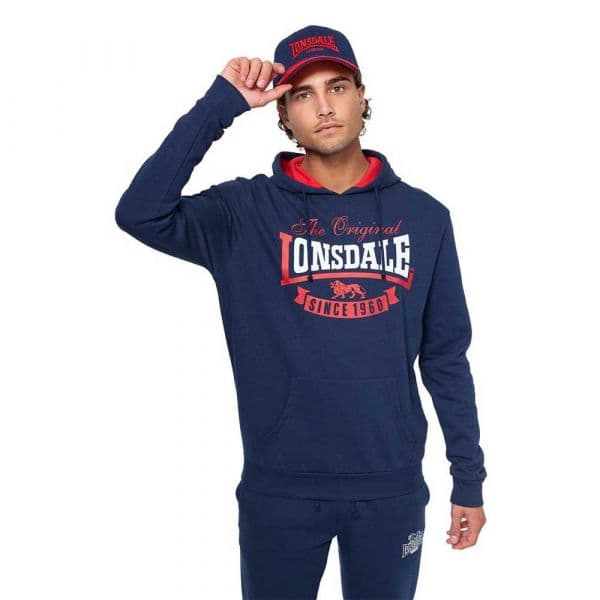 Lonsdale Stotfield Hoodie Azul XL Homem