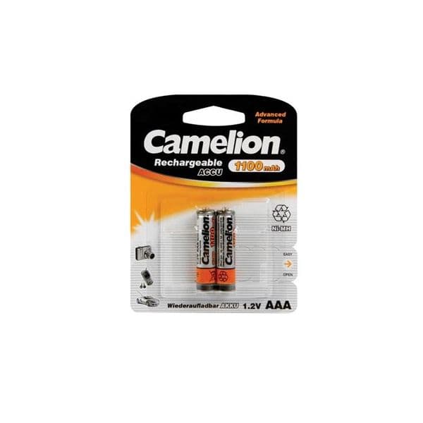Pilha Recarregável NiMH AAA 1.2V-1100mAh 2 Un.