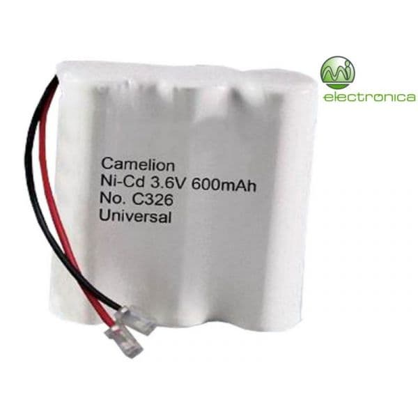 Camelion Bateria Acumuladora Recarregável Ni-Cd 3.6V 600mAh BP1 - C326/3NC-AA600mA