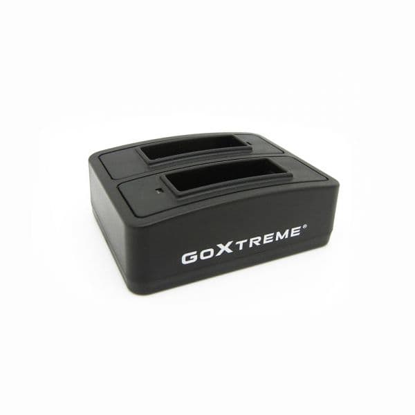 Easypix Carregador de Bateria GoXtreme 01490 Duplo para Black Hawk e Stage 1A Preto