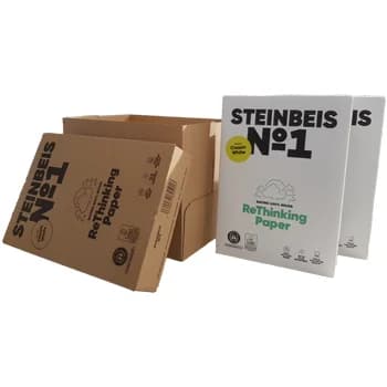 Papel 080gr Fotocopia A4 Reciclado Steinbeis 5×500 Folhas