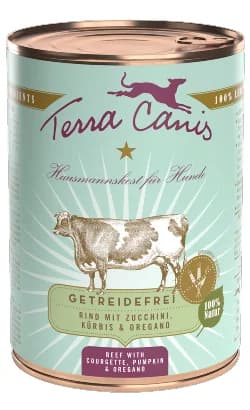 Terra Canis Sem Cereais Vaca com Courgette, Abóbora e Orégano