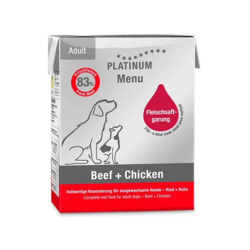 Platinum Tetra Adult Dog Beef + Chicken