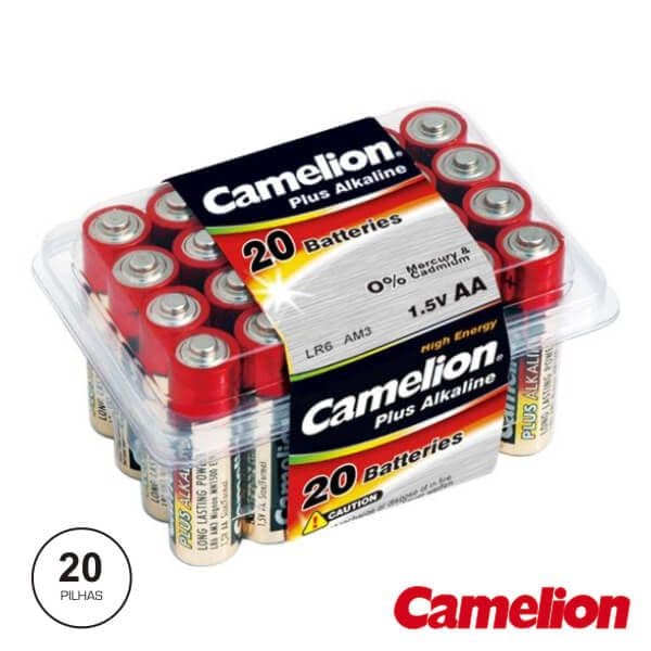 Camelion Pilha Alcalina LR6/AA 1.5V 20X Blister