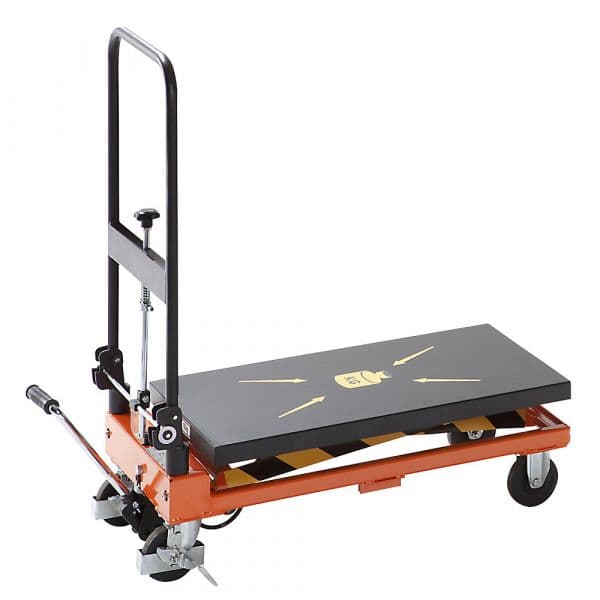 Kaiser+kraft Carro de Elevação em Tesoura, 150 Kg, Elevação de 40 mm Por Acionamento de Pedal Preto - M1000876-519971