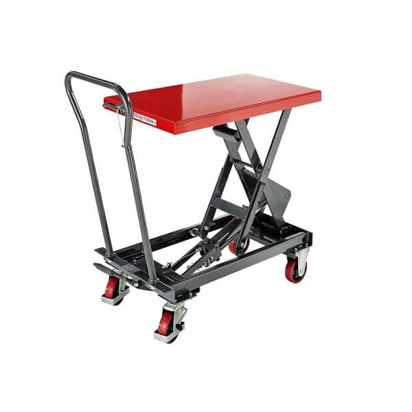 Eurokraft Carro Plataforma de Elevação, Amplitude de Elevação 390 - 910 mm, 500 Kg Cinzento Basalto Ral 7012 - M1326023-480567