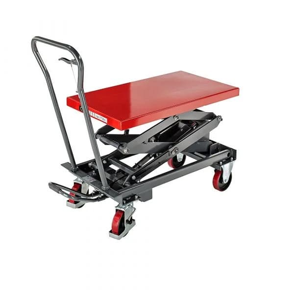 Eurokraft Carro Plataforma de Elevação, Amplitude de Elevação 435 - 1500 mm, 350 Kg Cinzento Basalto Ral 7012 - M1326024-480568