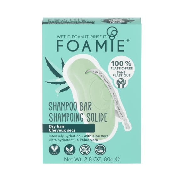 Foamie Aloe You Vera Much Shampoo Sólido Orgânico Cabelo Seco 80g