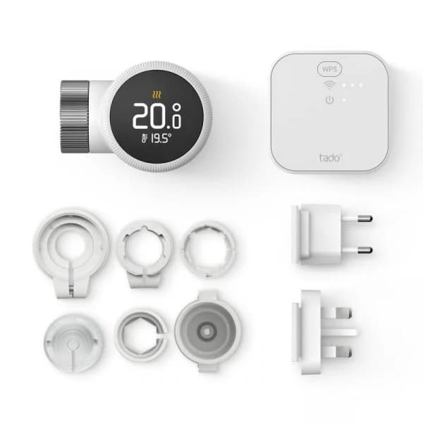 Tado Basic X Starter Kit Cabeça Termostática Inteligente X + Ponte