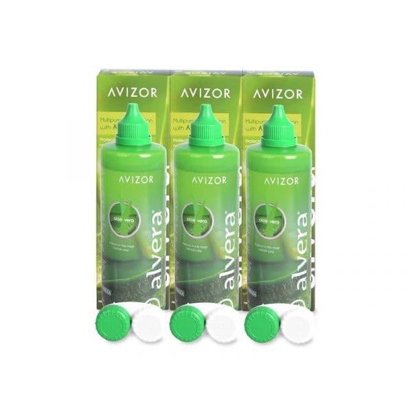 Avizor Solução de Lentes com Aloe Vera 3x350ml
