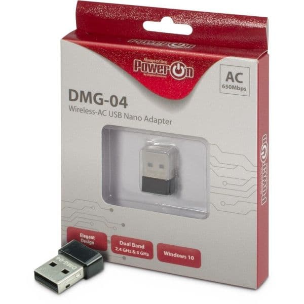 Inter-Tech DMG-04 Adaptador USB Wireless Wi-Fi 5