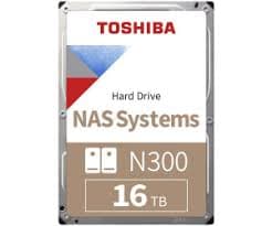 Toshiba 16TB N300 NAS HDD 3.5 512MB 7200rpm SATA III - HDWG51GUZSVA