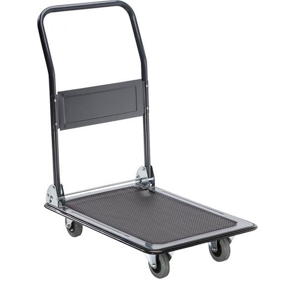 Eurokraft Carro de Plataforma, Cxlxa 780 X 500 X 900 mm, 150 Kg Cinzento Basalto Ral 7012 - M1207770-453591