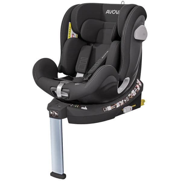 Avova Swan Fix i-Size ( 40-125cm) 360º Pearl Black