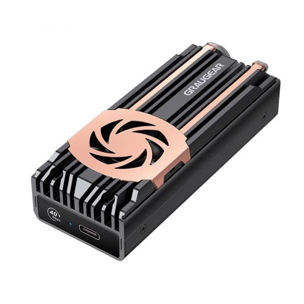 GrauGear G-M2U4-40G-F Caixa Externa SSD/HDD M.2 PCIe4.0 40Gbit Preta