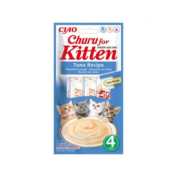 Churu Snack Líquido Atum For Kitten 4x14g