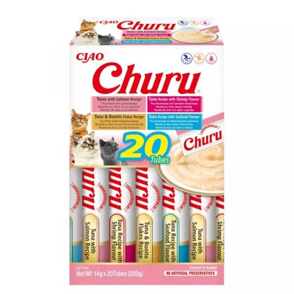 Inaba Churu Snack Líquido Cremoso Marisco 20x14g