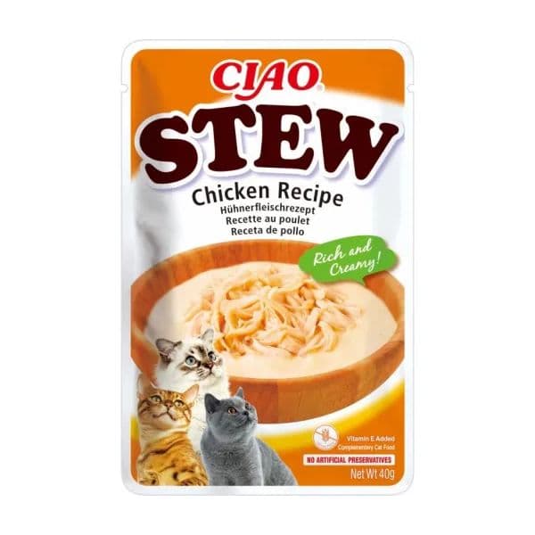 Ração Húmida Inaba Churu Stew Frango 40g