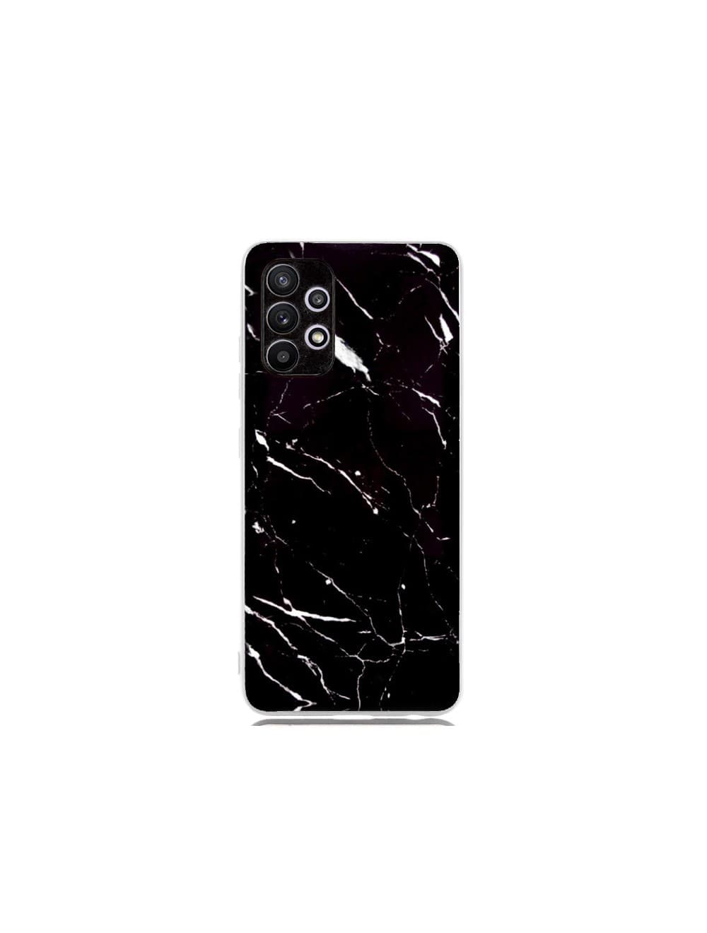 Capa Silicone Marble Samsung Galaxy S21 Plus Preto