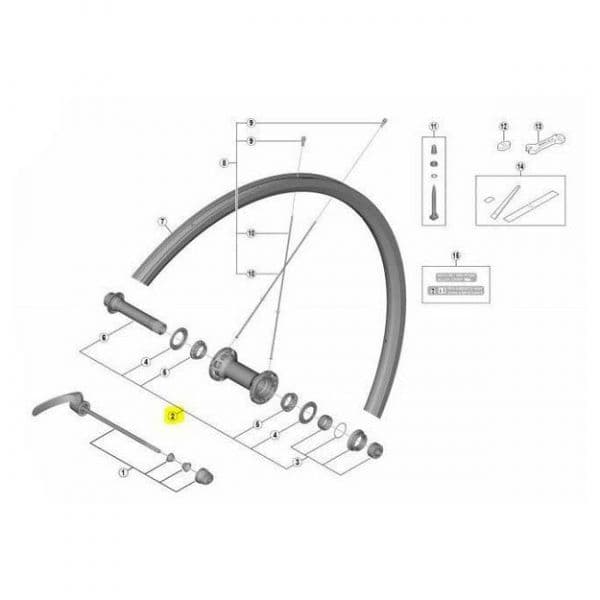 Shimano Eixos e Fechosassi e Chiusure Axis Rs700 Center Lock Black