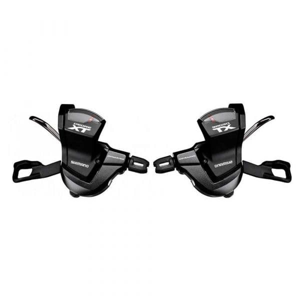 Shimano Manípulo Duo Shifter Xt 11x2/3s With Clamp And With Display Black / Silver 2/3 X 11s