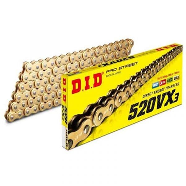 Did Transmissão 520VX3 With 120 Reinforced Gold Links X-ring (rechache Closing) CD5201revx3120