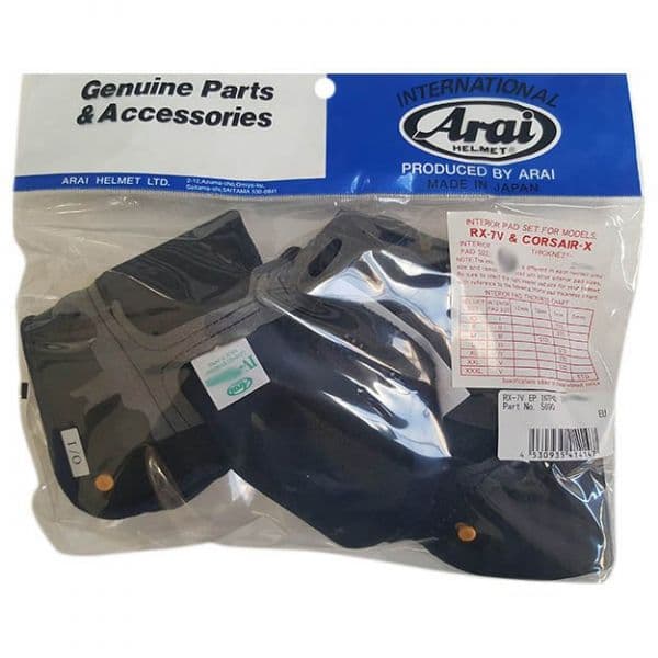 Arai Rx 7 V/qv Pro/renegade V Internal Padding 7 mm - AR2799ME07