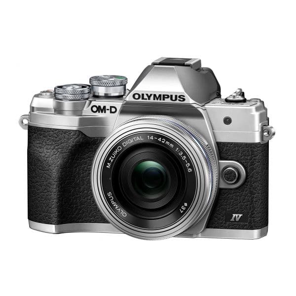 OM System Olympus OM-D E-M10 Mark IV Prata + 14-42mm f/3.5-5.6 ED EZ Prata