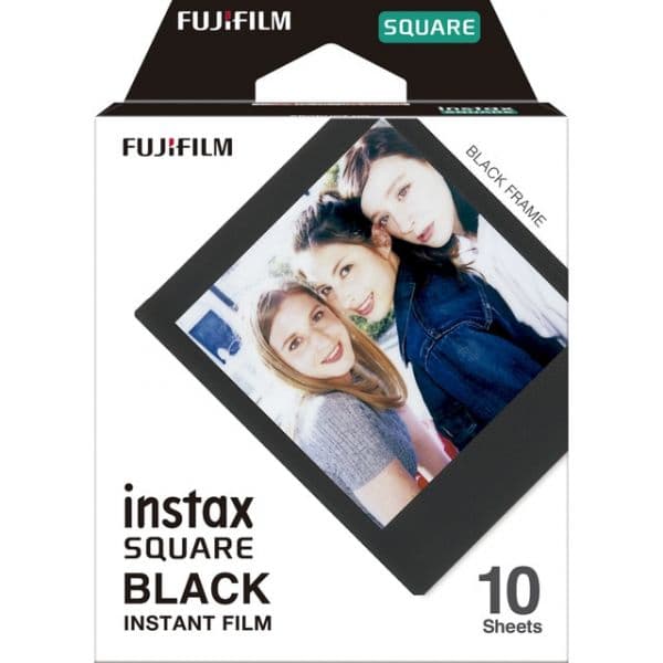 Fuji Carga Instax Square Black Frame 10 Unidades