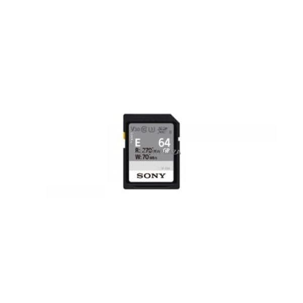 Sony 64GB SDXC E Series UHS-II Class 10 U3 V60 - SF-E64