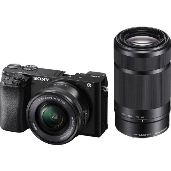 Sony Alpha 6100 + 16-50mm PZ + 55-210mm Black