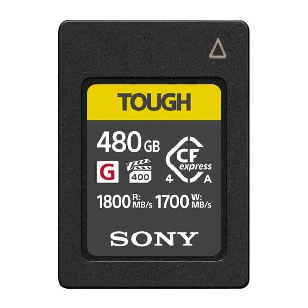 Sony 480GB Cartão CFexpress Tough Type A R1800/W1700Mb/s CEAG480T