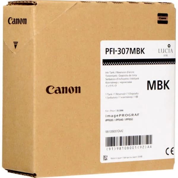 Tinteiro Canon PFI-307MBK 9810B001 Black Matte