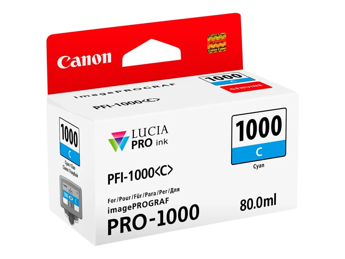 Canon PFI1000 Azul Cartucho de Tinta Original – PFI1000C/0547C001