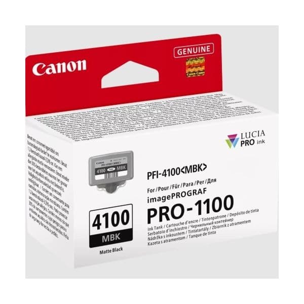 Tinteiro Canon Cartucho de Tinta PFI-4100 Preto Mate