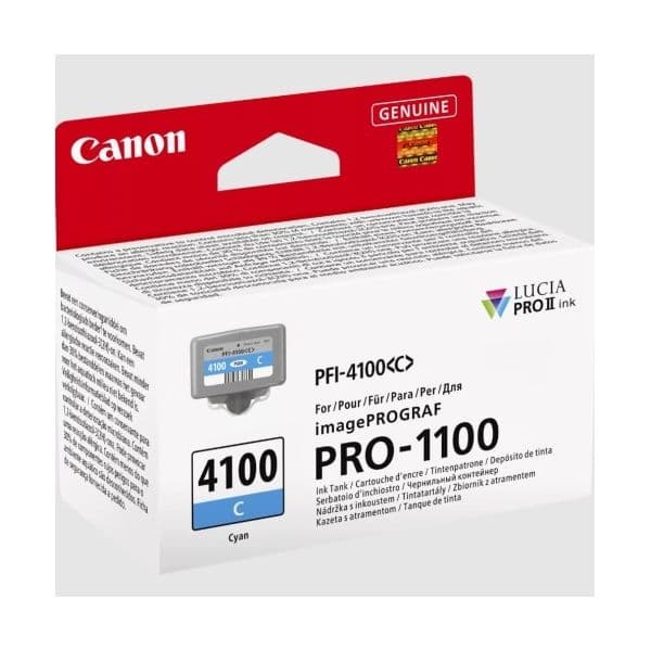 Tinteiro Canon Cartucho PFI-4100C Ciano
