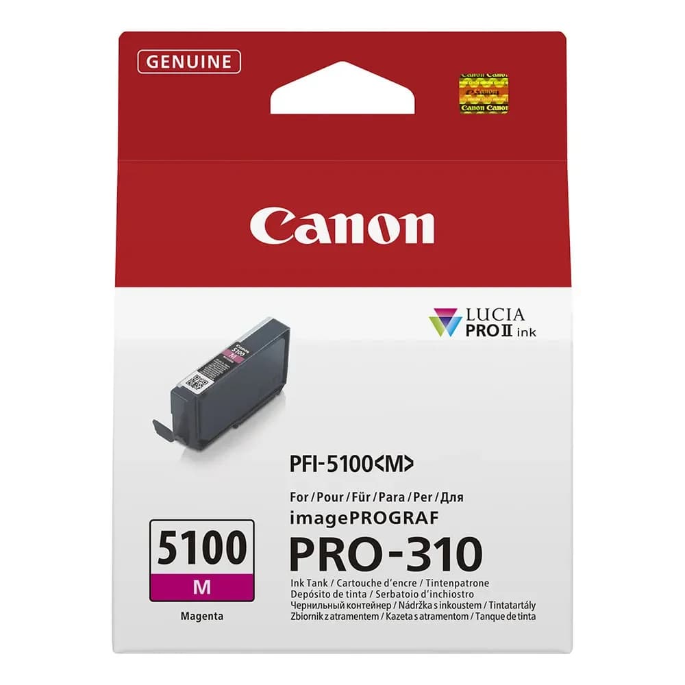 Tinteiro Canon Tanque de Tinta PFI-5100 Magenta