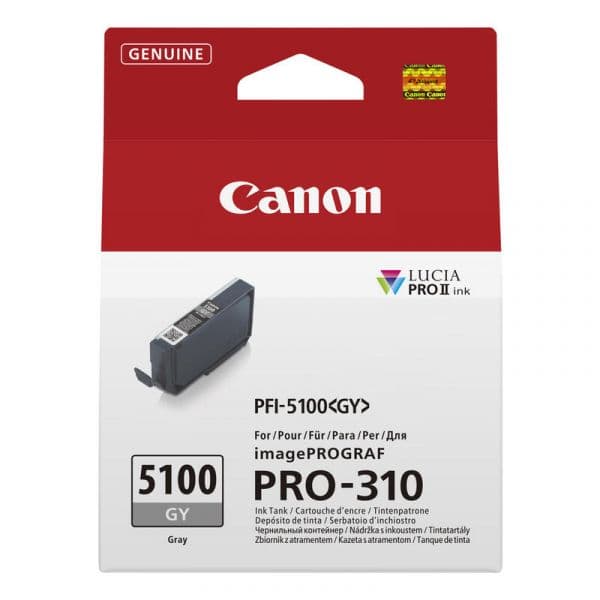Tinteiro Canon Tanque de Tinta PFI-5100GY Grey