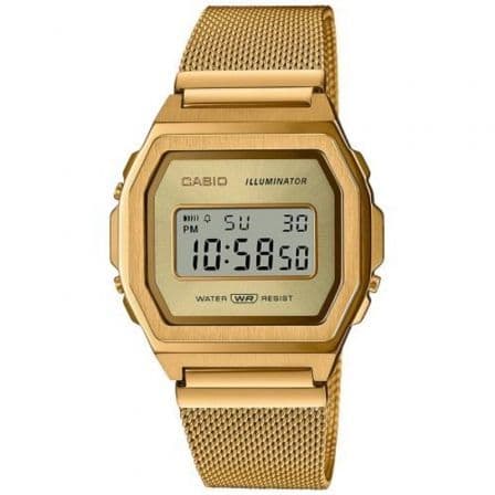 RELOJ DIGITAL CASIO VINTAGE ICONIC A1000MG-9EF 39MM DORADO