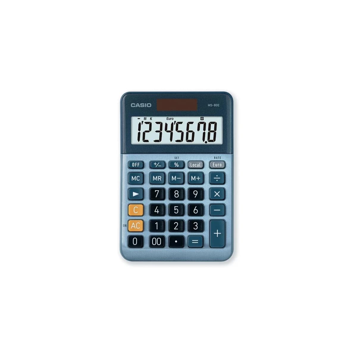 Calculadora Casio de Secretaria MS80E Azul