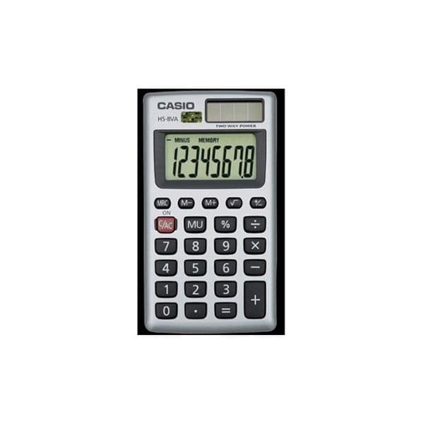 Calculadora Casio Básica HS8V Preta / Cinza