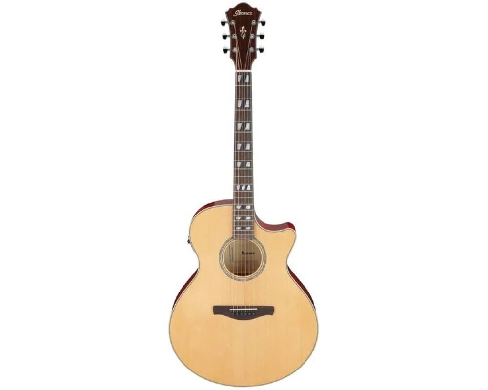 Ibanez AE170-NTR Natural High Gloss Top / Red Transparent back and sides